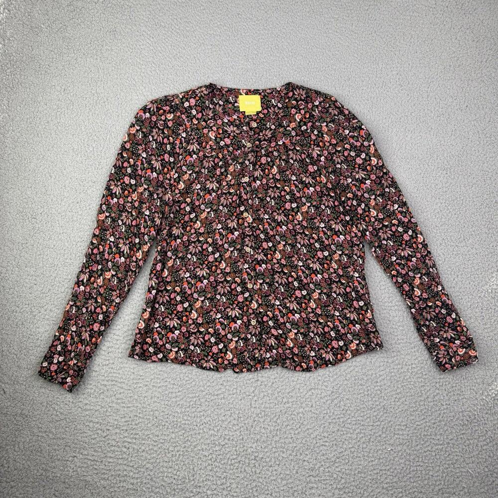 Anthropologie Maeve Floral Blouse Top Size XS Casual Long sleeve Spring Boho